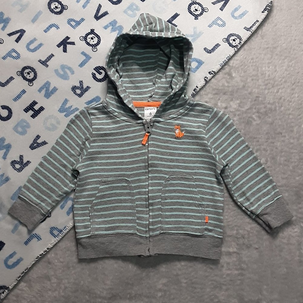 $1 | 6m | Carter's | "Fox" Zip-Up Hoodie